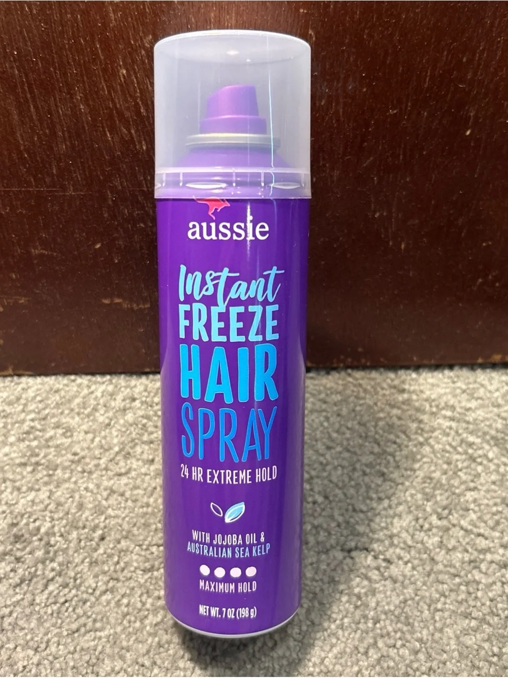X3 Aussie Instant Freeze Hairspray Jojoba Oil Australian Sea Kelp Max Hold 7oz
